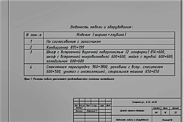Образец проекта комфорт