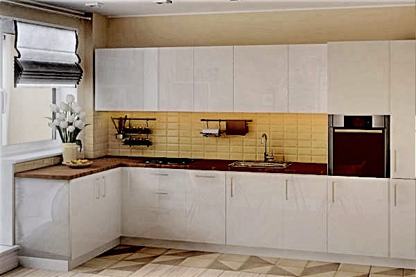 дизайн проект кухни с балконом
